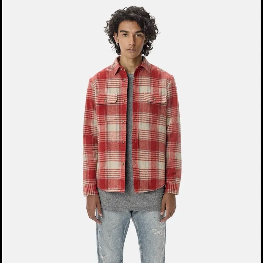 Red Plaid Men's Jacket